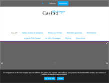 Tablet Screenshot of casino-hossegor.com